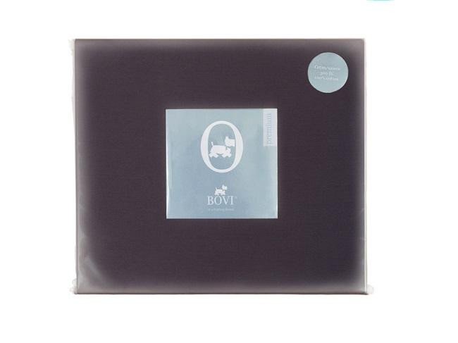 Простыня из сатина LUXBERRY БАЗОВАЯ горький шоколад 220х240