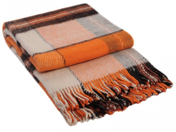 Плед из новозеландской шерсти и полиэстера VLADI ЭЛЬФ 07-04 140х200