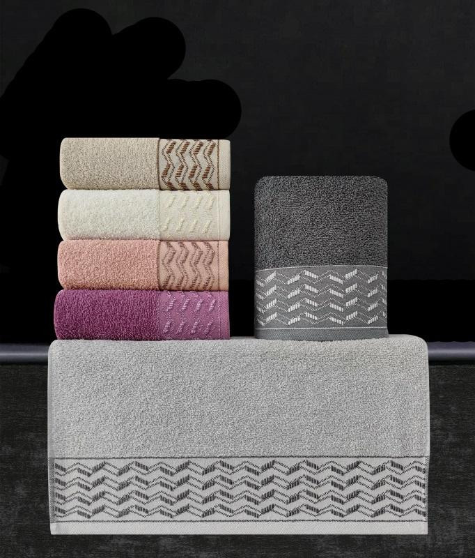 Набор полотенец махровых хлопковых KARVEN H2242 LUCA 50х90 (6шт)