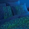 Постельное белье светящееся из сатина-люкс TAC GLOW CRYSTAL евро