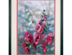 Набор для вышивания DIMENSIONS 11127 Колибри в мальве 41x28 см