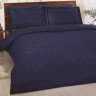 Постельное белье из LUX жаккарда в PVC TAC CROSS синее евро