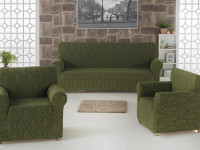 Набор чехлов на трехместный диван и два кресла KARNA MILANO зеленый