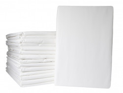 Простыня на резинке из сатина люкс ASABELLA 595-P 180х200х30 белая