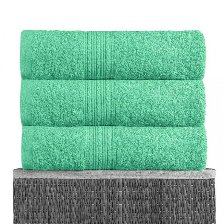 Простыня махровая BAYRAMALY светло-зеленая 150х210