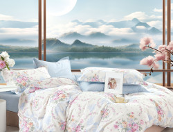 Постельное белье из твил-сатина TANGO флорани 50х70 (1шт), 70х70 (1шт) 1,5-спальное