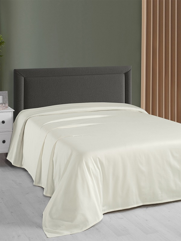 Простыня KARNA SERVAN кремовая 240х260