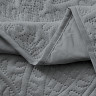 Покрывало тонкое велюровое TANGO CASABLANCA темно-серое 220х240
