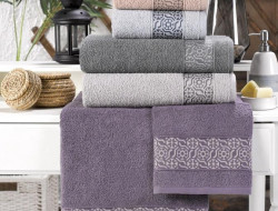 Набор полотенец махровых хлопковых KARVEN H2224 MOZAIK 50х90 (6шт)