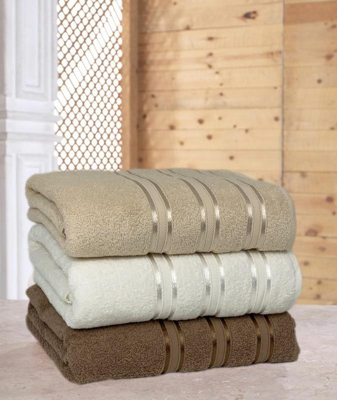 Набор полотенец махровых хлопковых KARVEN MICRO DELUX HS1011 V6 70х140 (3шт)