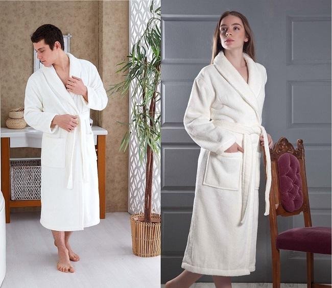 Халат из микрокоттона KARNA MORA кремовый XXL