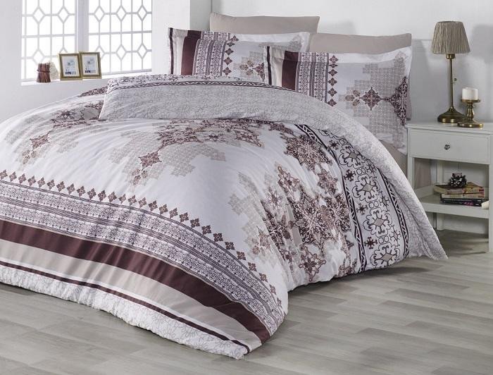 Постельное белье ALTINBASAK SASUN коричневое евро