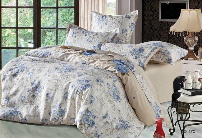 Постельное белье из сатина с вышивкой и гобеленом САЙЛИД D-170 семейное