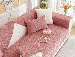 Набор накидок на диван из велюра TANGO SOFA коралловый 90х160 (2шт)