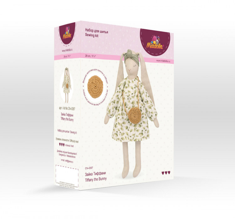 Набор для изготовления игрушки Miadolla CN-0357 Зайка Тиффани