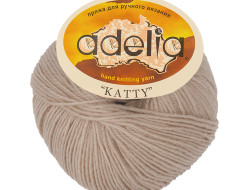 Пряжа ADELIA KATTY №09 бежевая 100% шерсть, 10 шт х 50 гр, 150 м +/- 10 м