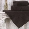 Полотенце из микрокоттона KARNA MORA коричневое 50х90