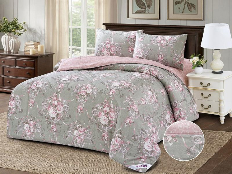 Постельное белье из твила с одеялами TANGO PRIMAVERA W-10 50х70 (2шт) семейное