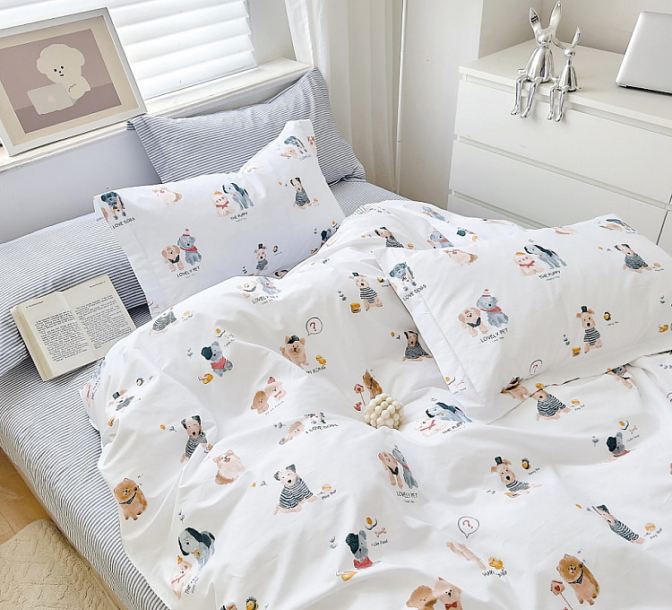 Постельное белье из сатина TANGO lovely pet 50х70 (2шт) 2-спальное