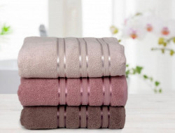 Набор полотенец махровых хлопковых KARVEN MICRO DELUX HS1011 V8 70х140 (3шт)