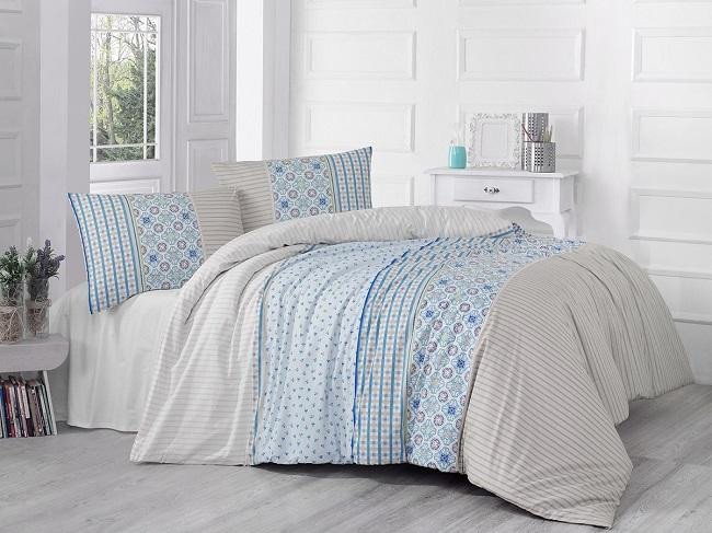 Постельное белье ALTINBASAK RANFORCE ESPINELA коричневое 50х70 1,5-спальное