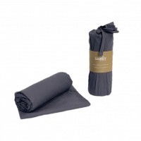 Простыня на резинке из ранфорса SAREV P952 V78 ANTRASIT 180х200х35 с наволочками 50х70 (2шт)