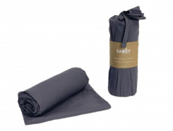 Простыня на резинке из ранфорса SAREV P952 V78 ANTRASIT 180х200х35 с наволочками 50х70 (2шт)