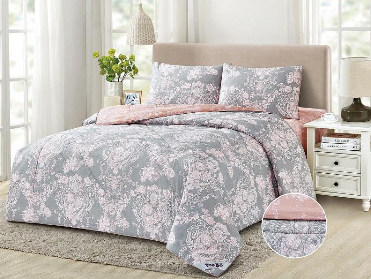 Постельное белье из твила с одеялами TANGO PRIMAVERA W-27 50х70 (2шт) семейное