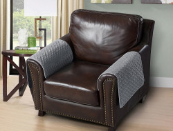 Накидка на подлокотники из микрофибры TANGO SOFA серая 50x70 (1шт)