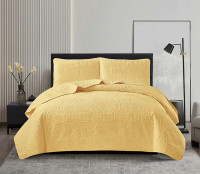 Покрывало тонкое велюровое TANGO CASABLANCA светло-желтое 220х240