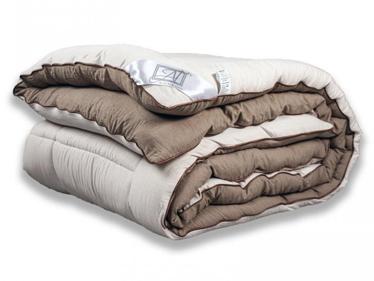 Одеяло стеганое АЛЬВИТЕК FLUFFY DREAM ОЖЛ-20 мокко-бежевое 172x205 всесезонное