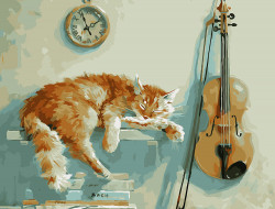 Набор для раскрашивания по номерам ФРЕЯ PNB/R1 №76 Без пяти минут два 50х40 см