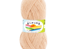 Пряжа ALPINA KLEMENT №24 персиковая 80% альпака, 20% мериносовая шерсть 4 шт х 50 гр, 300 м +/- 10 м