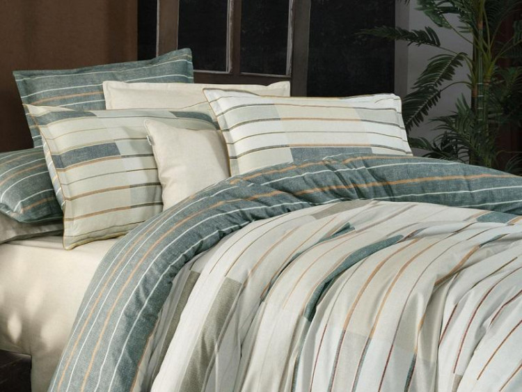 Постельное белье из поплина SAREV FANCY N225 MINKA V1-BEJ 50х70 (1шт) 1,5-спальное