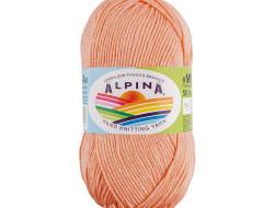 Пряжа ALPINA MELISSA №15 оранжевая 95% вискоза, 5% кашемир 10 шт х 50 гр, 125 м +/- 6 м