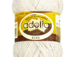 Пряжа ADELIA KISS №24 светло-серая 100% полиэстер, 10 шт х 50 гр, 145 м +/- 7 м