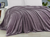 Плед из полиэстера KARVEN SUPER SOFT P942 MELINDA лиловый 200х220