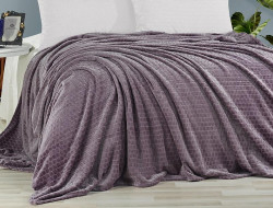 Плед из полиэстера KARVEN SUPER SOFT P942 MELINDA лиловый 200х220