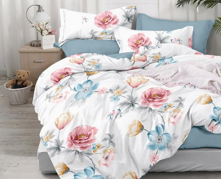 Постельное белье из печатного твил-сатина SAILID BR-6-4 семейное