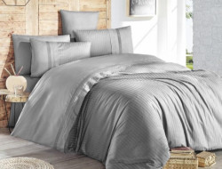 Постельное белье из DELUXE ранфорса KARVEN N030 GALA GRI 50х70 (2шт), 70х70 (2шт) семейное