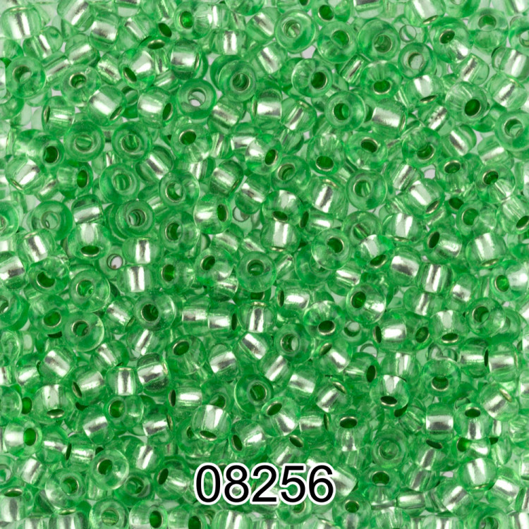 Бисер PRECIOSA (Чехия) круглый 6 10/0 2.3 мм 500 гр 08256 (Ф380) салатовый