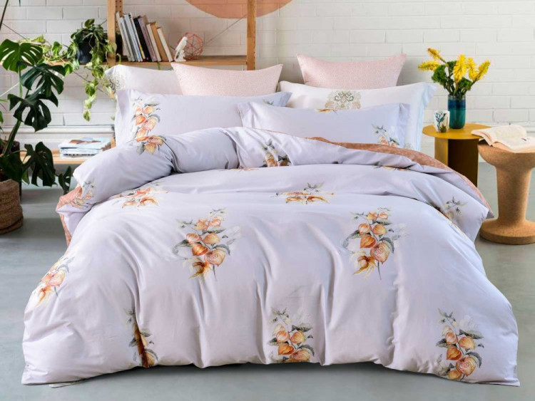 Постельное белье из сатина ASABELLA 1346-6 50х70 (2шт) и 70х70 (2шт) евро