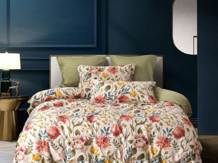 Постельное белье из египетского хлопка ASABELLA 1824-6 50х70 (2шт) и 70х70 (2шт) евро