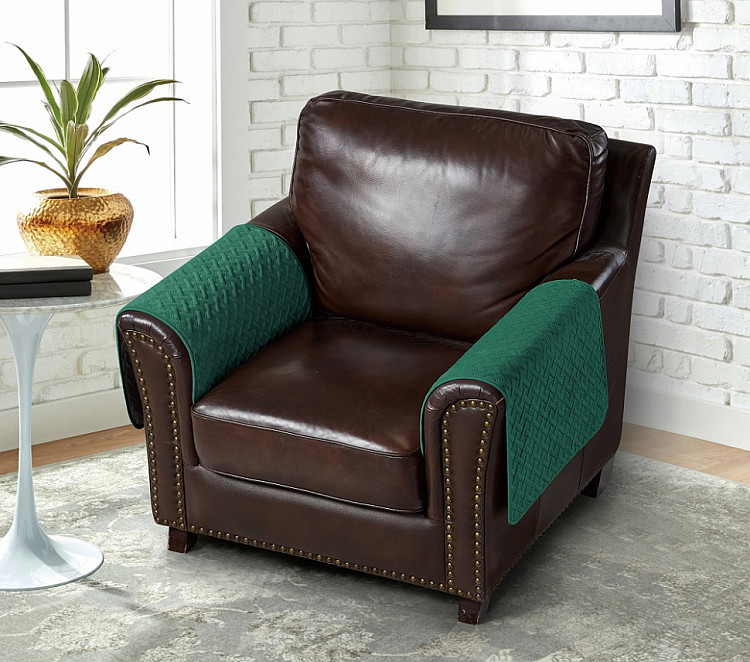 Накидка на подлокотники из микрофибры TANGO SOFA зеленая 50x70 (1шт)