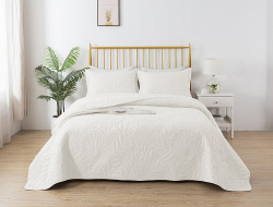 Покрывало тонкое из микрофибры TANGO TRM MARRAKECH белое 215х240