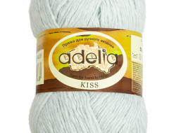 Пряжа ADELIA KISS №29 голубая 100% полиэстер, 10 шт х 50 гр, 145 м +/- 7 м
