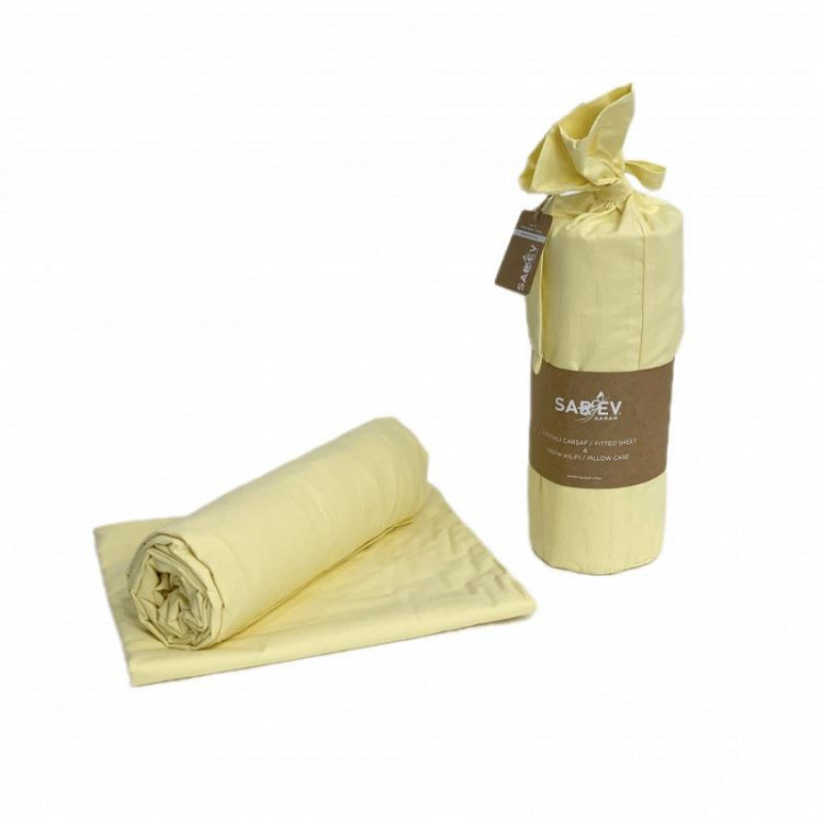 Простыня на резинке из ранфорса SAREV P953 V73 SARI 200х200х35 с наволочками 50х70 (2шт)