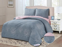 Постельное белье из твила с одеялами TANGO PRIMAVERA серые акценты 50х70 (2шт) семейное