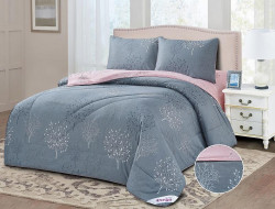 Постельное белье из твила с одеялами TANGO PRIMAVERA серые акценты 50х70 (2шт) семейное
