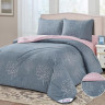 Постельное белье из твила с одеялами TANGO PRIMAVERA серые акценты 50х70 (2шт) семейное